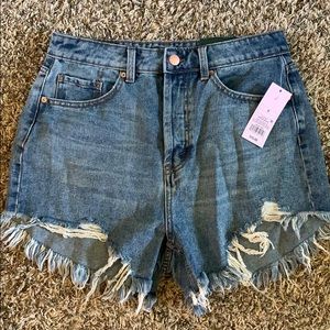 High Rise Jean Shorts
